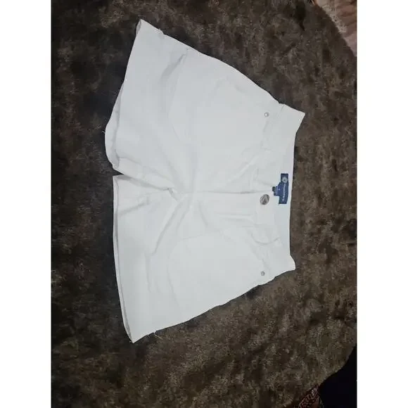 Democracy Women's White Shorts Size 4 Mid Rise Stretch - Picture 2 of 5